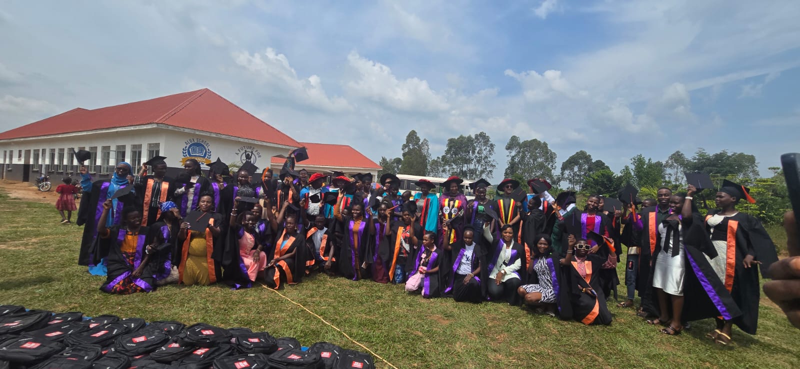Graduates celebrating