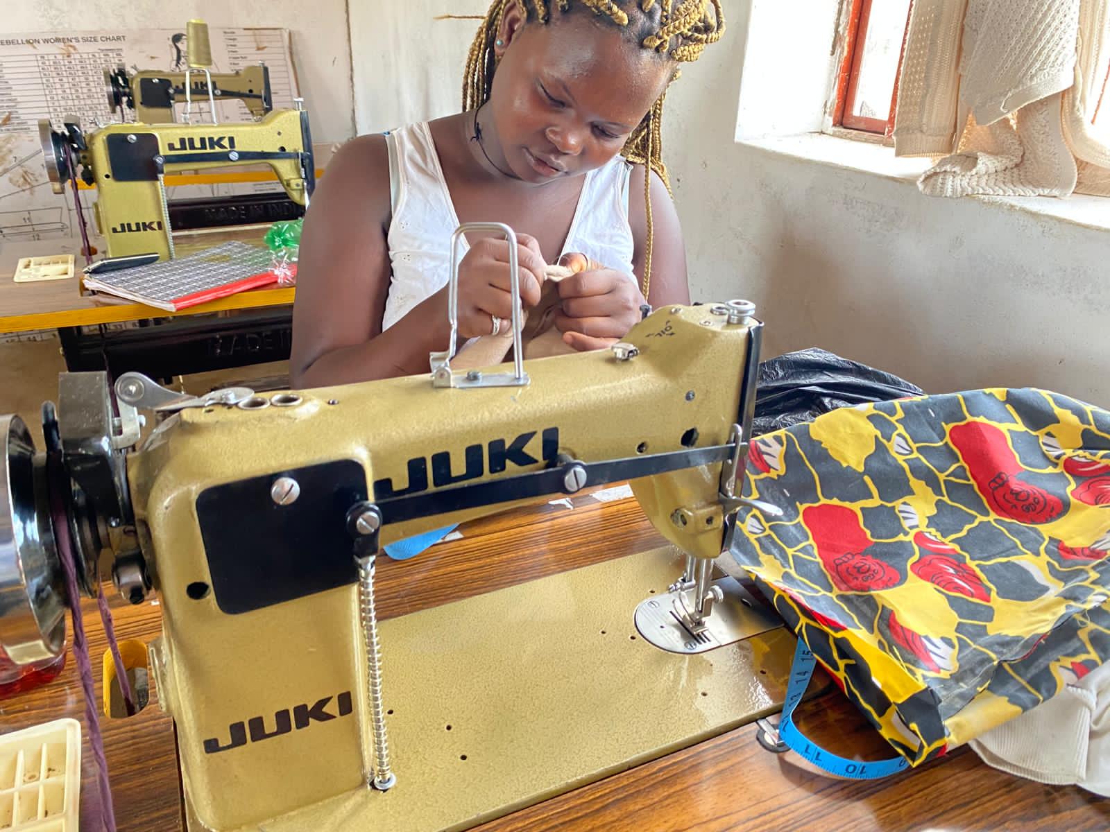Adult tailoring student